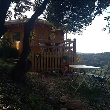 Lou Cabanot De Jardin Calme Et Confortable Chalé Lastours